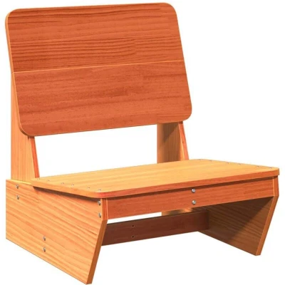 Image of vidaXL Garden Chair Wax Brown 60x64x70.5 cm Solid Wood Pine