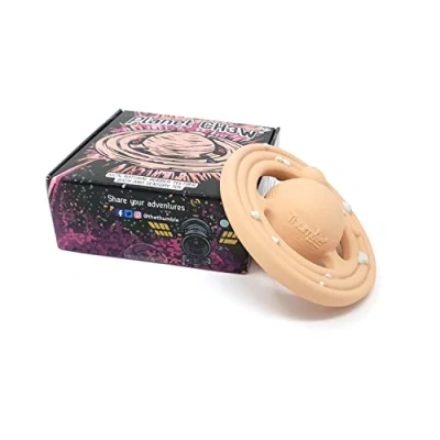 Image of Natural Rubber Planet Baby Toy CH3W (Peach) Teething Ring Bath Space Grasping Perfect Unique Gift Toys for Babies