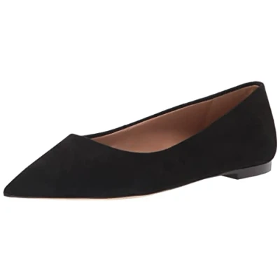 Image of Sam Edelman Women&#039;s Wanda Flat, Black Suede, 4.5 UK