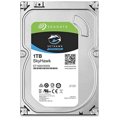 Image of Seagate 1 TB 3.5 Inch SkyHawk Internal Hard Drive for 64 Camera Surveillance Systems Silver