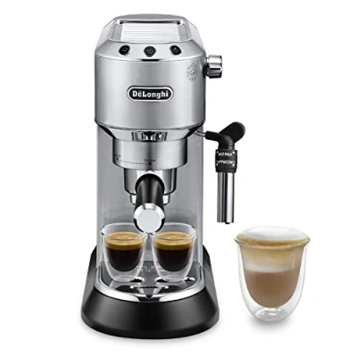 Image of Delonghi EC685.M Dedica Style Traditional Pump Coffee Machine Stainless Steel