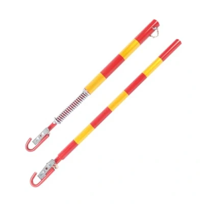 Image of HUSPOO 5 Ton Car Recovery Tow Pole, Heavy Duty Safety Bar Emergency Breakdown with Buffer Spring Towing for Pulls