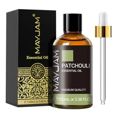 Image of MAYJAM Patchouli Essential Oils 100ML, Oil for Diffuser, Humidifier, DIY, Home, Office