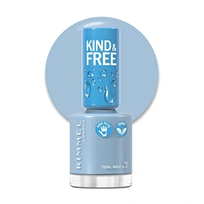 Image of Rimmel London Kind and Free Nail Polish Tidal Wave Blue