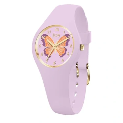 Image of ICE WATCH fantasia Butterfly lilac Girl&#039;s wristwatch with plastic strap 021952 (Extra small)