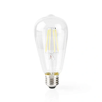 Image of NEDIS WiFi Smart LED Filament Bulb (WIFILF10WTST64) E27 ST64 5W 500LM Transparent
