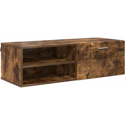 Image of vidaXL TV Cabinet Smoked oak 100.5 x 39 30 cm Engineered wood
