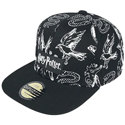 Image of Warner Harry Potter Snapback with 3D Embroidery Black