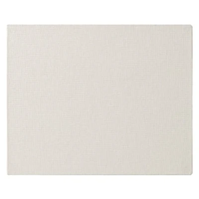 Image of Clairefontaine Ref 33998C White Canvas Board (Portrait) 27 x 22cm 3mm Thick, Made from 100% Cotton, Suitable for Oil &amp; Acrylic Paints, Acid Free Surface