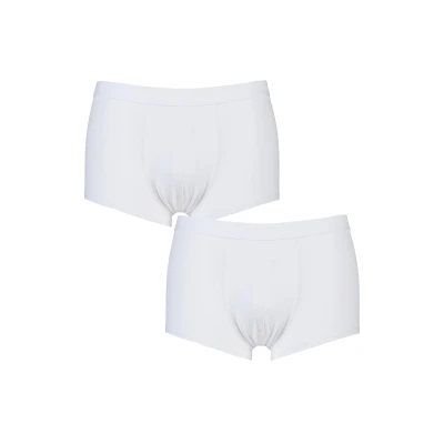Image of 2 Pack White 24/7 Basic Natural Cotton Boxer Shorts Men&#039;s 38 Mens Sloggi
