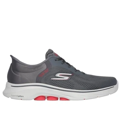 Image of Skechers Men&#039;s GO Walk 7 Sneaker, Charcoal, UK