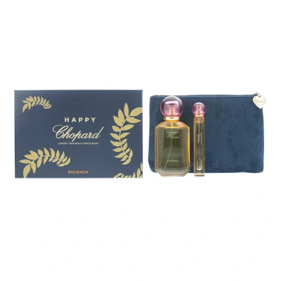 Image of Chopard Womens Happy Bigaradia Eau de Parfum 100ml, EDP 10ml &amp; Pouch Gift Set Green One Size