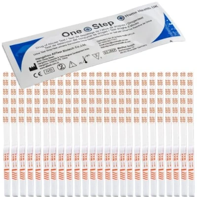 Image of 25 x Cotinine Drug Testing Kits Nicotine Urine Test Strips One Step (25 Tests)