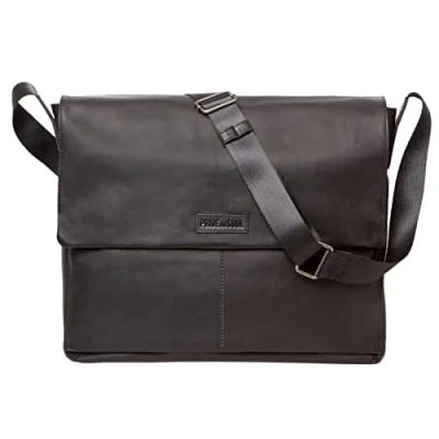 Image of Pride and Soul Urban 47532 Shoulder Bag for 12 Inch Laptops Genuine Leather Office Leisure/Shoulder Approx. 30 x 38 8 cm Black, ca. cm,