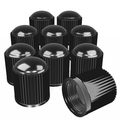 Image of Dust Caps 50 pieces Tyre Valve Cap Universal Black Used On Car Tyres, Bikes, Bicycles, Motorbikes (50)