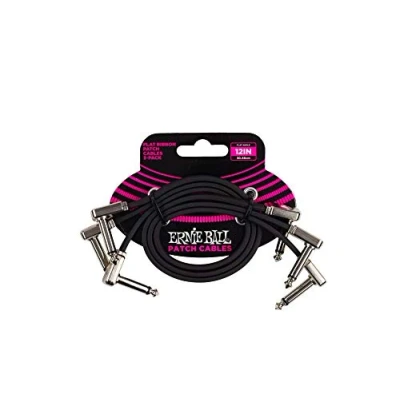 Image of Ernie Ball 12 inch Flat Ribbon Patch Cable 3 Pack