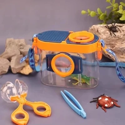 Image of Outdoor Explorer Kit Exploration Set Adventure Bug Catcher Educational Insect Observation Box with Magnifying Glass, Tweezers, Spherical Insec