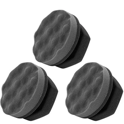 Image of 3 Pack Tire Dressing Applicator Pad, Shine Applicator, Cleaner Sponge, Reusable Washable Brush for Detailing, Waxing