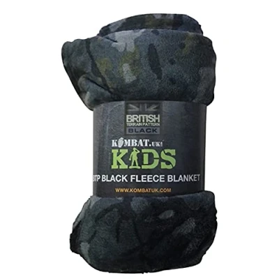 Image of Kombat Kids Super Soft Snuggly Fleece Blanket BTP Black