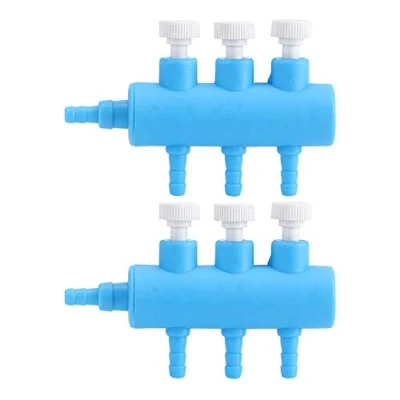 Image of Aquarium Air Flow Splitter Fish Tank Control Valve Plastic Oxygen Distributor Pump Accessories(3 Way 2PCS)