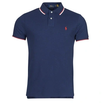 Image of Polo Ralph Lauren Custom SLIM FIT MESH Shirt shirt, Men&#039;s, Size: XXL, Newport navy