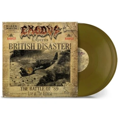 Image of Exodus British Disaster! The Battle Of &#039;89 [Live At Astoria] Gold vinyl Sealed 2024 German 2 LP set NBR53291