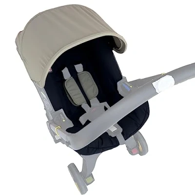 Image of Stroller Change Kit, Canopy Cover, Seat Cushion Compatible with Doona Car Buggy (Natural Green)
