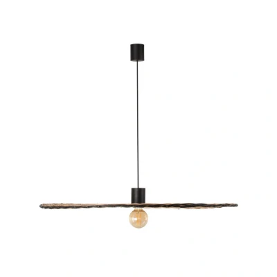 Image of Costas Matt Black, Rattan Pendant Lamp Ø1000