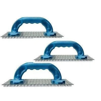 Image of Refina Plasters Spiked Float 10&quot; Render Scraper with 8mm Teeth (Set of 3)