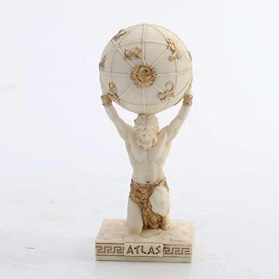 Image of Veronese Design Greek Gods Miniature Figurine (Atlas, Multicolor)