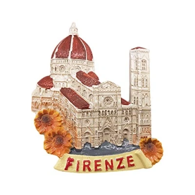 Image of 3D Firenze Florence Italy Refrigerator Magnet Tourist Travel Souvenirs Handmade Resin Craft Magnetic Stickers Home Kitchen Decoration Fridge Collection Gift