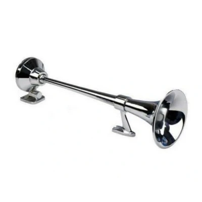 Image of 24/7 AUTO 24V Big single air horn train sound 630 mm Round Head Chrome Finished Airhorn