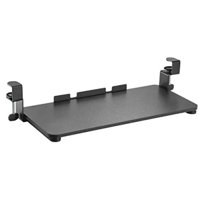 Image of Maclean MC 839 Keyboard Sliding Platform Under Desk Drawer for and Mouse Clamp On Tray Ergonomic Workstation Solution Pull Out Easy Assembly