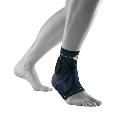 Image of BAUERFEIND Ankle Support Unisex 1 Bandage for Sports such as Football, Fitness and Jogging, No Kinking thanks to Support, Black, M
