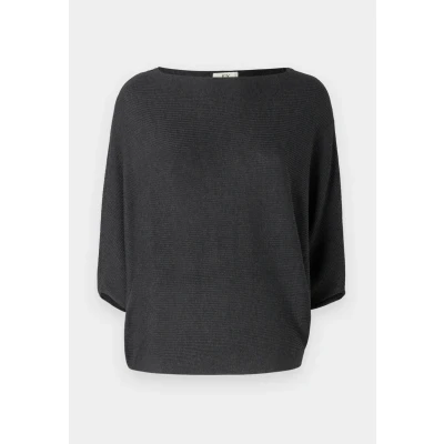 Image of JDY Behave Batsleeve Jumper, Women&#039;s, Size: XS, Dark grey melange