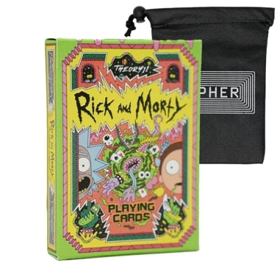 Image of Theory 11 Rick And Morty Playing Cards Premium Poker Sized Deck Includes Cipher Card Bag