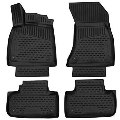 Image of Element Custom fit premium non slip rubber floor mats, Audi Q5, SUV, black