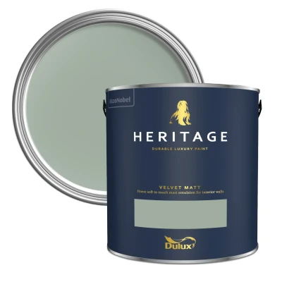Image of Dulux Heritage Velvet Matt Paint, Sage Green 2.5L
