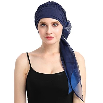 Image of Comfy Bamboo Jersey Headwear For Breast Cancer Chemo Head Wrap