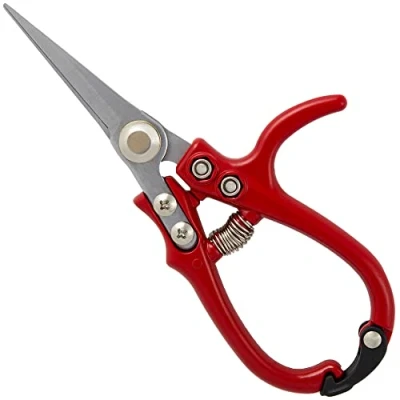 Image of Darlac Ergo Gardening Snips Strong, Lightweight Scissors Ideal for Houseplants and Flower Arranging Razor Sharp, Pocket Sized Pruners SK5 High Carbon Steel Blade