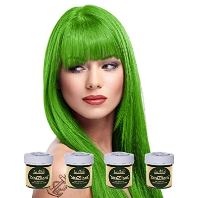 Image of 4 x La Riche Directions Semi Permanent Hair Color 88ml Tubs SPRING GREEN