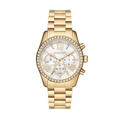 Image of Michael Kors Lexington Watch goldcoloured, Women&#039;s, Size: One Size, Gold coloured
