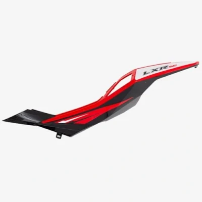 Image of Rear Left Panel Black/Red for Lexmoto LXR SE 125 Euro 5 SY125 10 E5 CMPO ABS
