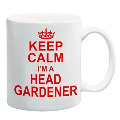 Image of Dynamite Gifts Keep Calm I&#039;m A Head Gardener Red Mug Gift Present Gardening Flower