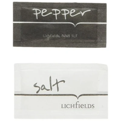 Image of Lichfields Individual Salt &amp; Pepper Sachets x 250 and Bundle