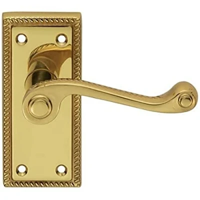 Image of GEORGIAN LEVER ON BACKPLATE LATCH (CONTRACT RANGE)