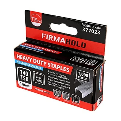 Image of TIMCO Heavy Duty Chisel Point A2 Stainless Steel Staples 10mm
