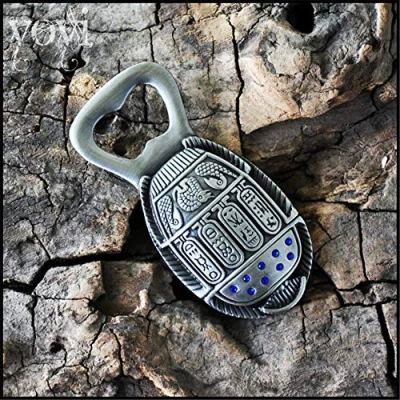 Image of Bottle Opener Ancient Egyptian Scarab Dual use Beer Opener, Magnetic Refrigerator Stickers Home Decoration