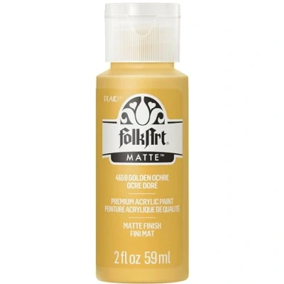 Image of FolkArt Acrylic Paint, 2 oz, Golden Ochre