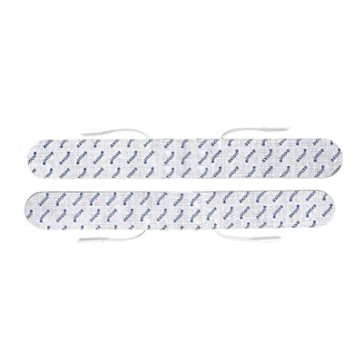 Image of 2 Spinal Electrodes Back Pads 330x40mm Compatible to TENS EMS Units with 2mm Connection axion Brand Quality